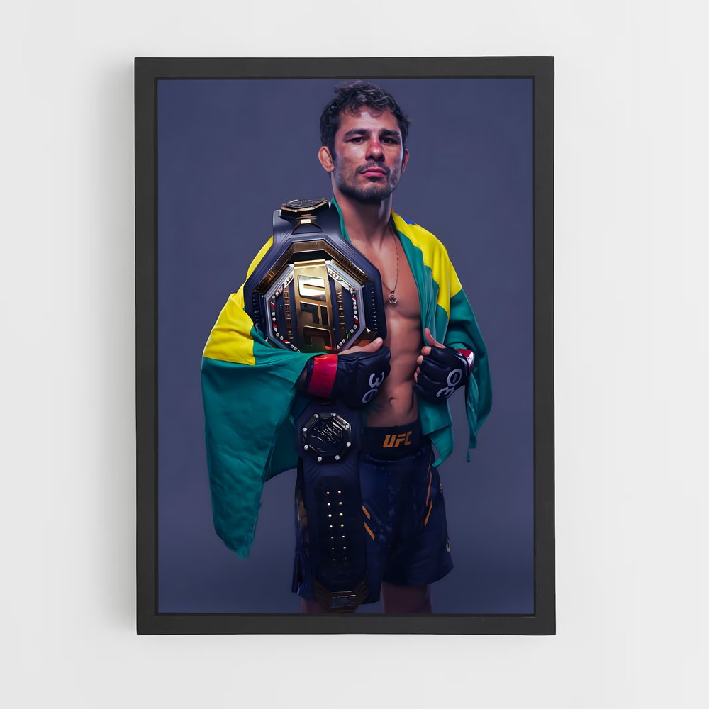 Poster pantoja conquête – affiche MMA (vue 2)